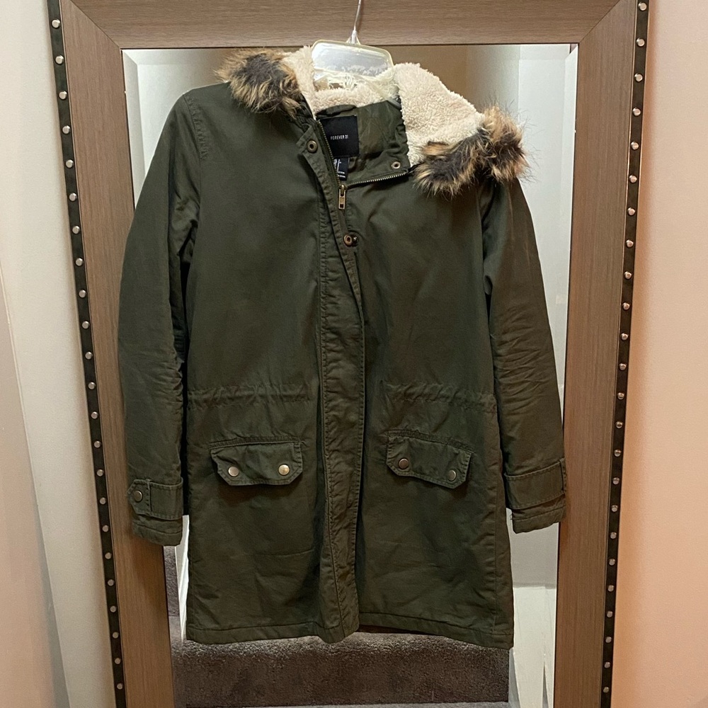 Great condition Coat with Fur Hood